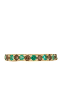 Amador 3mm Pave - Emerald & Brown Topaz