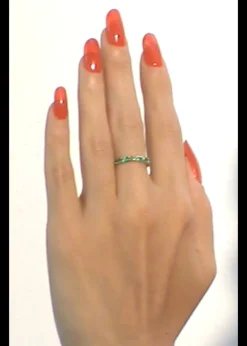 Amador 3mm Pave - Emerald & Brown Topaz