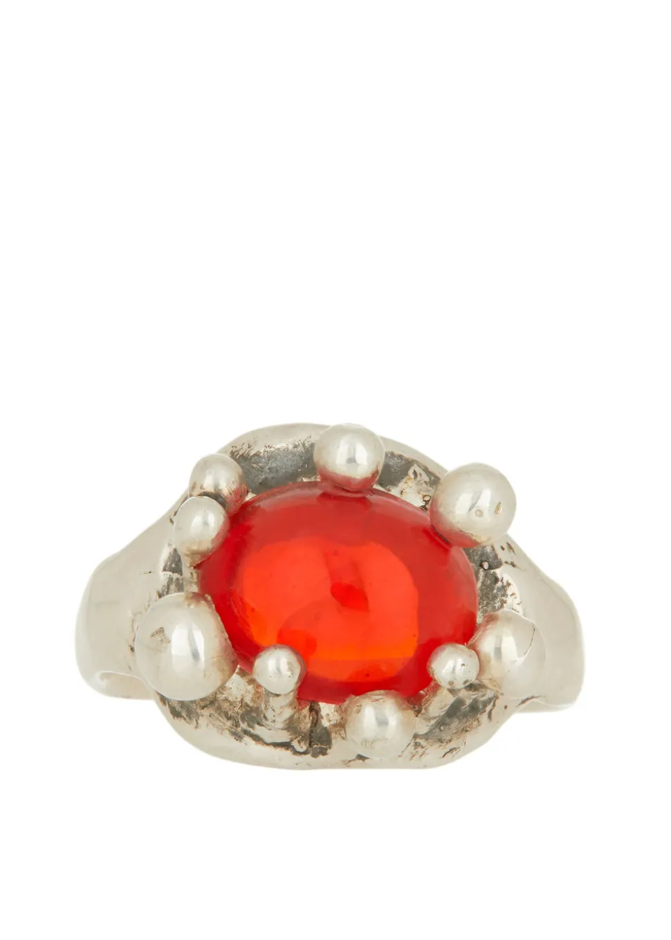 Atrium Ring in Sterling Silver - Orange
