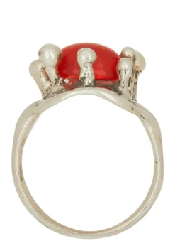 Atrium Ring in Sterling Silver - Orange