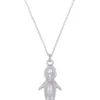 Baby Diamonds Necklace in Silver
