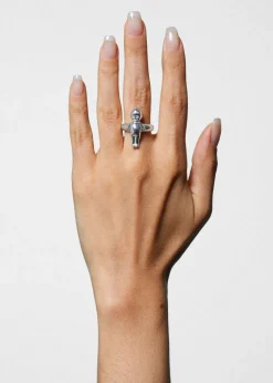 Baby Diamonds Ring in Sterling Silver