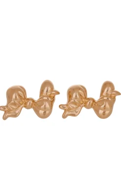 Big Bow Earrings in Gold