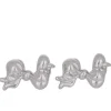 Big Bow Earrings in Silver