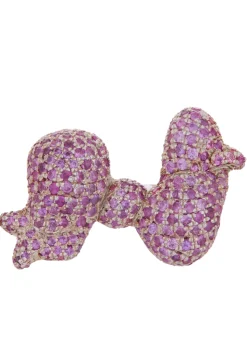 Big Bow Pave Ring in Silver
