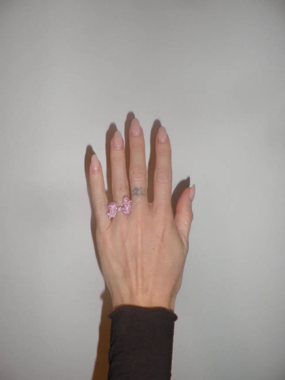 Big Bow Pave Ring in Silver