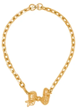 Bow Choker in Gold