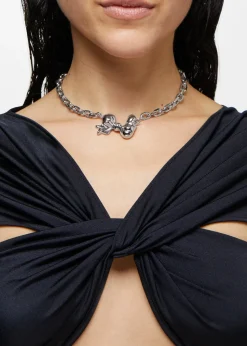 Bow Choker in Gold