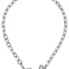 Bow Choker in Silver