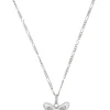 Butterfly Charm Necklace in Silver