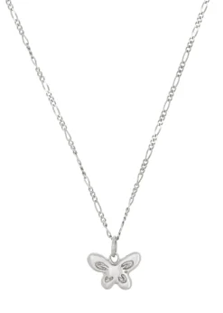 Butterfly Charm Necklace in Silver