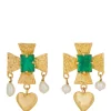 Cardinal Earrings - Green