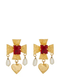 Cardinal Earrings - Red