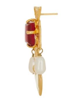 Cardinal Earrings - Red