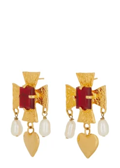 Cardinal Earrings - Red