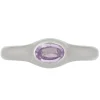 Cecil Ring in White Gold - Faceted Pink Sapphire