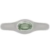 Cecil Ring in White Gold - Mint Green Tourmaline