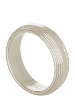 Column Band 5.5mm in White Gold