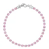 Crystal Bracelet in Silver - Rosa
