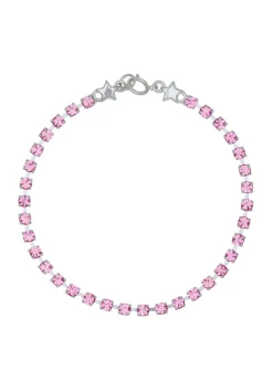 Crystal Bracelet in Silver - Rosa