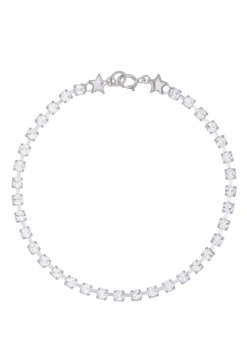 Crystal Bracelet in Silver - Crystal