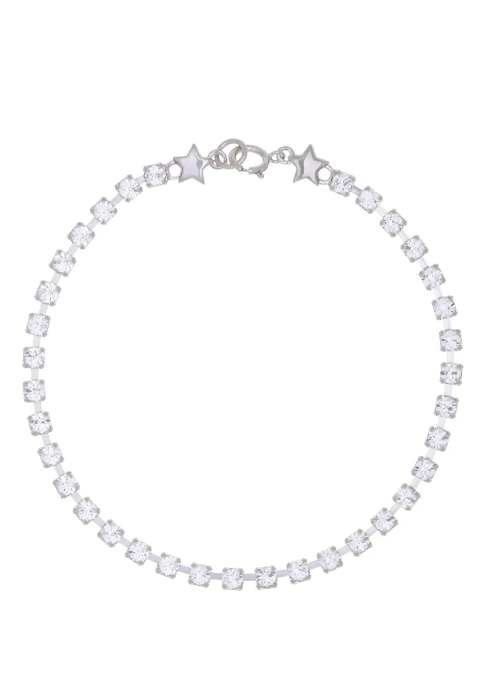 Crystal Bracelet in Silver - Crystal