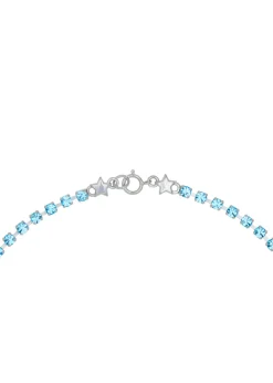 Crystal Bracelet in Silver - Aqua