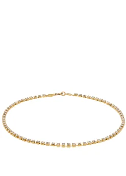 Crystal Choker in Gold