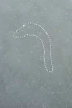 Crystal Choker in Silver - Crystal
