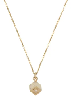 Dice Necklace in 14k - Diamond