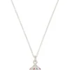 Dice Necklace in Sterling Silver - Multi