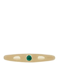 Dulce Ring in Gold - Faceted Emerald