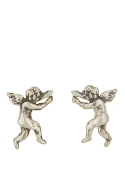 Eros and Psyche Studs in Sterling Silver