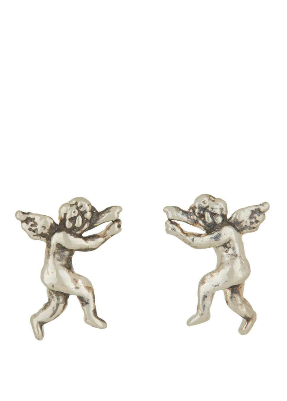 Eros and Psyche Studs in Sterling Silver