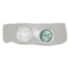 Felt Ring Divine White Gold - Diamond & Mint Green Tourmaline