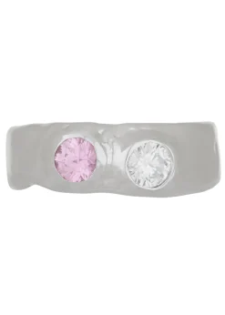 Felt Ring Divine White Gold - Diamond & Pink Sapphire