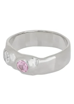 Felt Ring Divine White Gold - Diamond & Pink Sapphire