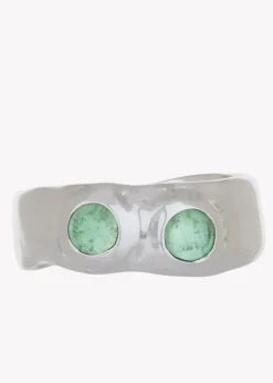 Felt Ring in Sterling Silver - Lizard