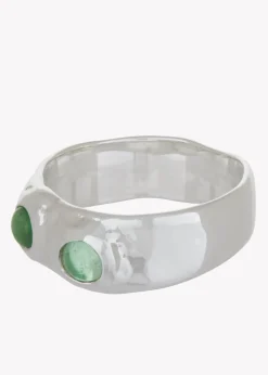 Felt Ring in Sterling Silver - Lizard