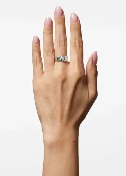 Felt Ring in Sterling Silver - Lizard
