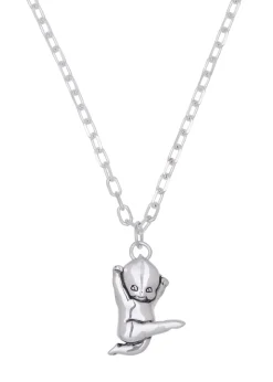 Flying Baby Necklace in Silver