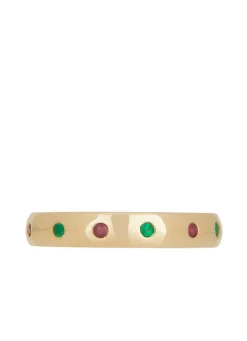Fortuna Ring in 14k - Emerald & Ruby