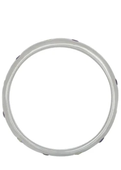 Fortuna Ring in Sterling Silver - Amethyst & Peridot