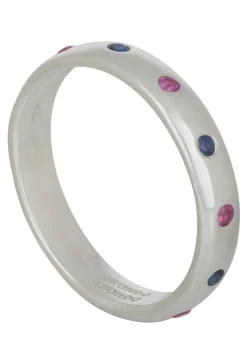 Fortuna Ring in Sterling Silver - Pink Sapphire & Blue Sapphire