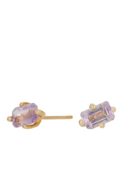 Guinevere Studs - Amethyst