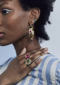 Guinevere Studs - Emerald