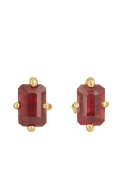 Guinevere Studs - Ruby
