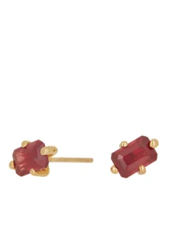 Guinevere Studs - Ruby