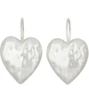 Heart Burn Earrings in Silver