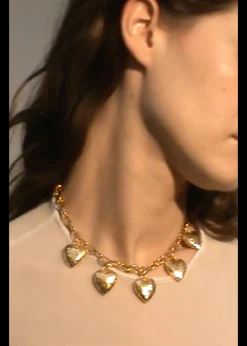 Heart Burn Necklace in Gold